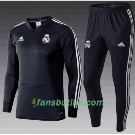 Real Madrid Trenings Collegegenser Set Svart 2018-2019